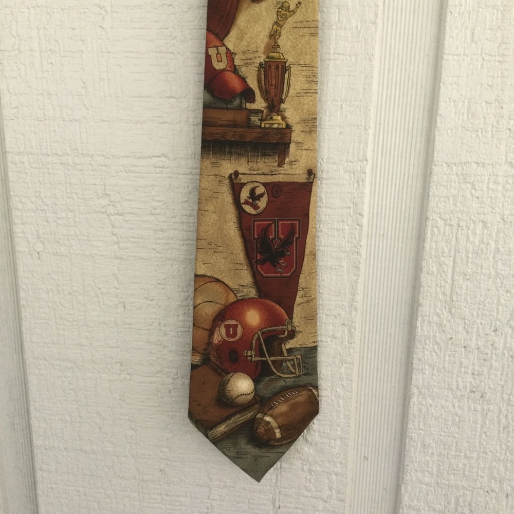 Eagle Wings University Of Utah Silk Tie